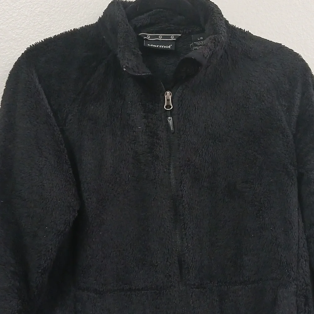 Marmot fleece zip jacket, EUC. Size Large